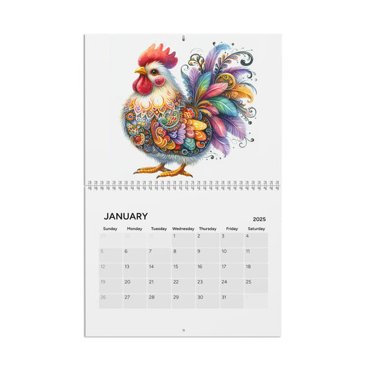 Chicken Lady, Crazy Chicken Lady Calendar (2025) Office, Women Gift (2025)